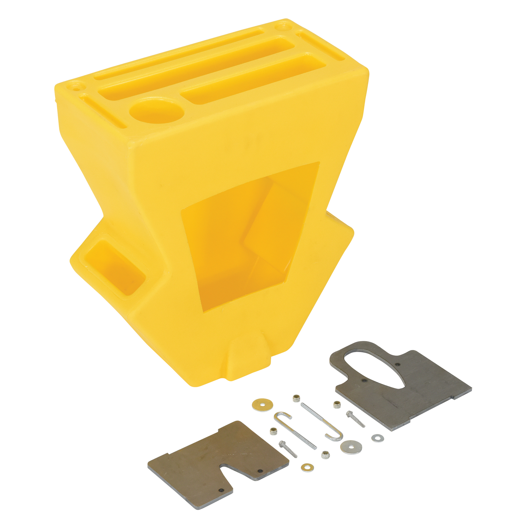 Vestil Virgin LDPE Crown Pallet Truck Caddy - Yellow, Portable Workstation, Model# P-CADDY-CWN